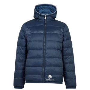Veste matelassée pour homme avec fermeture éclair intégrale, col montant, design léger et chaud, vêtements d'extérieur décontractés pour l'hiver - Product Image 3