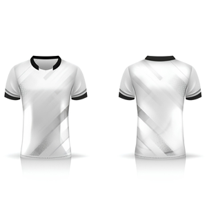 Camiseta de Fútbol de Visitante, Segundo Uniforme Alternativo, Manga Corta, Cuello en V para Botones, 100% Poliéster, Transpirable y que Absorbe la Humedad - Product Image 3