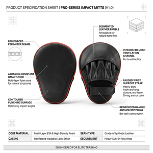 High Impact Customized Relaxed Fitted Training Mitts for Boxing MMA Kickboxing Multi Layer Foam Leather Punching <b>Focus</b> <b>Pads</b> - Product Image 2