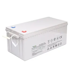 YADI Rechargeable Deep Cycle Solar Gel Battery 12V 200Ah 100Ah Lead Acid Battery For Yacht Use China Manufacturer