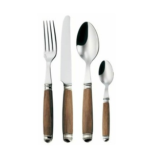 Great quality in reasonable price Stainless Steel Cutlery Set With Wooden Handle Blending Natural Wood Style With Premium Finish - Product Image 1