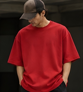 ผู้ผลิตเสื้อยืดผ้าฝ้ายเฟรนช์เทอร์รี่ 240 GSM ทรงโอเวอร์ไซส์ สวมใส่สบาย เนื้อผ้าหนา  รับสกรีนโลโก้ตามสั่ง - Product Image 4