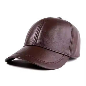 Gorra de Béisbol de Cuero Marrón Premium, Unisex, Ajustable, Deportiva y a la Moda, para Venta al Por Mayor con Logotipo Personalizado - Product Image 5