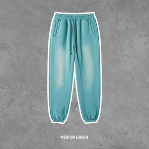 Two Piece Zip <b>up</b> Hoodie And Stacked Pant Sets High Quality Custom Printed Men Winter Wear Stacked Tracksuits For <b>Boys</b> - Product Image 6