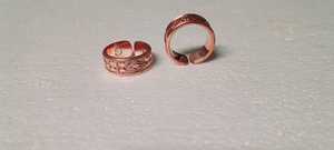 Anillo Giratorio SHAHRUKH HANDICRAFTS Hecho a Mano 100% Cobre Puro para Uso Diario, Bodas, Aniversarios, Fiestas, Estilo Moderno, Compromiso - Product Image 4