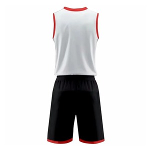 Ensemble d'uniformes de basketball courts respirants et tendance pour hommes, avec logo personnalisé, légers, 100 % polyester, pour équipe, avec nom d'équipe personnalisé - Product Image 2