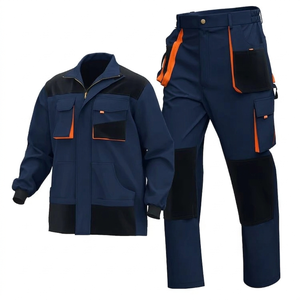 Combinaison de sécurité en coton et élasthanne, haute visibilité, réfléchissante, ajustable, multi-poches, imperméable, uniforme pour techniciens - Product Image 4