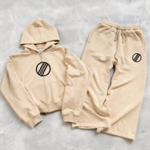 Survêtement en molleton de coton pour homme de qualité supérieure, vêtements de sport chauds pour l'hiver, entraînement en salle de sport, course à pied, logo personnalisé, design personnalisé, taille personnalisée - Product Image 1