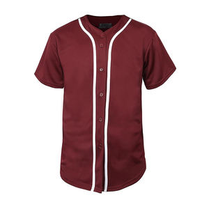 Camiseta de Béisbol Personalizada de Alta Calidad, Talla Grande, Anti-UV, Absorbe la Humedad, Secado Rápido, Transpirable y Reciclable - Product Image 1