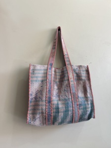 Luxury Kantha Tote Bag Women <b>Large</b> Capacity Shoulder Handbag Soft Quilted Fashion <b>Purse</b> Eco Friendly Summer Custom - Product Image 3