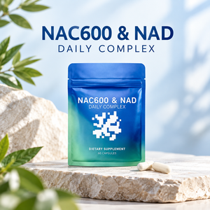 Capsules de complexe quotidien NAC 600mg et NAD, 60 unités, supplément d'acides aminés, formule personnalisée, logo personnalisé, marque privée OEM - Product Image 4