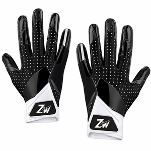 Lightweight Durable American Football Receivers Gloves <b>Sticky</b> Grip Silicone Youth Football Receiver Gloves for Kids Training - Product Image 1