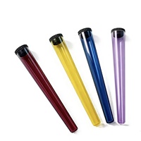 Tubes en plastique PET imprimés sur mesure, à l'épreuve des enfants, avec bouchon à vis, 120 mm, transparents, anti-odeurs, conteneur d'emballage