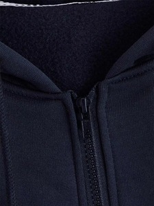 Sweat-shirt à capuche zippé en polaire pour femme, couleur unie, manches longues, décontracté, tricoté, lavable en machine, doublé, pour l'hiver - Product Image 5