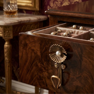 Tirador de latón premium hecho a mano con acento de perla, tirador decorativo para armarios, cómodas, cajones y herrajes de muebles. - Product Image 3