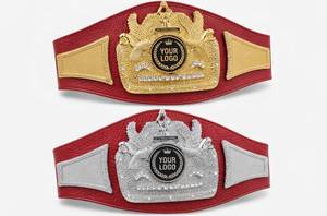 เข็มขัดแชมป์หนังแท้ระบายอากาศได้ดีสำหรับเทควันโด คาราเต้ MMA ยูโด มวยปล้ำ มวยสากล - Product Image 1