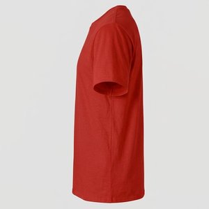 Nuevas llegadas: Camisetas rojas de alta calidad para hombre con logo personalizado, para moda urbana de verano, transpirables, para usar como prenda exterior, con cuello redondo. - Product Image 3