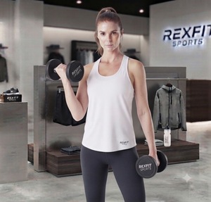 REXFITSPORTS 2026 Camiseta Deportiva Personalizada con Logotipo para Mujer, Transpirable, Sin Mangas, para Gimnasio, Fitness, Yoga, Entrenamiento, Running, Venta al Por Mayor - Product Image 6