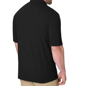 Camisa de Hombre 100% Algodón Piqué, Manga Corta, Informal, Transpirable, Estampada, Color Sólido, Verano, Logotipo Frontal, Botones, 180g - Product Image 4