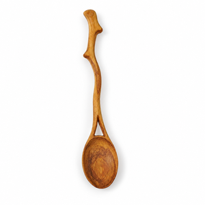 Cuillère à feuilles en bois artisanale du Vietnam, fabriquée en Afzelia Xylocarpa, cadeau d'affaires écologique pour les amateurs de décoration de cuisine - Product Image 1