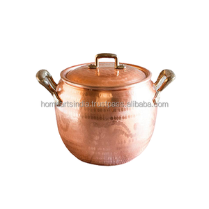 หม้อทำอาหารทองแดงทรงกลมดีไซน์ยอดเยี่ยมสำหรับใช้ในบ้าน - Product Image 4