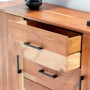 Buffet à 3 tiroirs et 2 portes Vandana Pebble Aston pour un rangement élégant et moderne à l'intérieur et à l'extérieur - Product Image 2