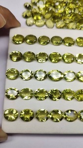 พลอยเลมอนควอตซ์ธรรมชาติเจียระไนแบบบริลเลียนท์ขายส่ง |   ควอตซ์สีเหลืองคุณภาพ AAA แบบเม็ดเดี่ยว สีรุ้ง ราชสถาน สำหรับทำเครื่องประดับ - Product Image 4