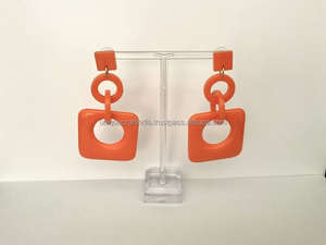 Pendientes de Resina Geométricos de Moda para Mujer al por Mayor, Diseños Novedosos Hechos a Mano, Accesorios de Moda Auténticos, Artesanía Única de la India - Product Image 4