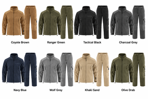 Ensemble veste polaire tactique personnalisée et pantalon cargo marron coyote pour le ski et les sports d'hiver en extérieur – Fabricant OEM sous marque privée - Product Image 5