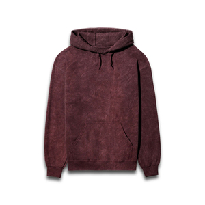 Sudaderas con Capucha de Forro Polar con Efecto Ácido para Hombre, Invierno 2026, Lisas, Personalizables, con Bolsillo, Corte Regular, Estilo Urbano, 100% Algodón, Diseño de Color Sólido - Product Image 1