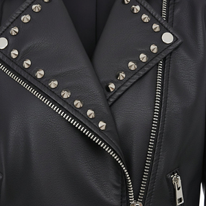 <b>Women</b> Classic Genuine Leather <b>Jacket</b> Ladies Timeless Biker Style Slim Fit <b>Zip</b>-<b>Up</b> Customized Logo Factory Price Wholesale - Product Image 5