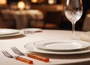 Ensemble de six fourchettes en acier inoxydable avec manches ambrées, design vintage, compatibles lave-vaisselle, pour la salle à manger au quotidien - Product Image 5