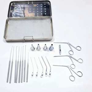 Ensemble d'instruments de myringotomie de 15 pièces en acier inoxydable, kit chirurgical d'otologie pour myringoplastie, par Grip Surgical - Product Image 2