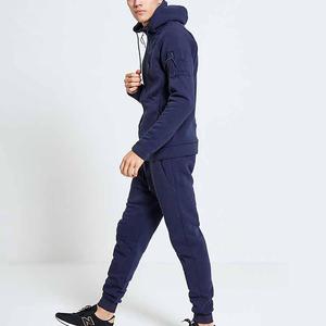 Men Zip Up Sweatsuit Warm Fleece Hoodie And Jogger <b>Pants</b> Casual Training Outfit Comfortable Daily Sportswear Set - Product Image 2