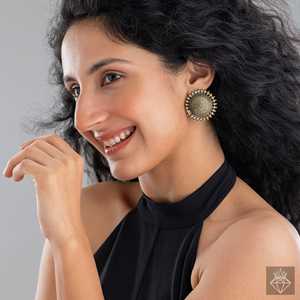 Prao ต่างหูออกซิไดซ์สีทองต่างหูมีเสน่ห์เหมือนดินต่างหูแฟชั่นทรงหยดน้ำ - Product Image 3