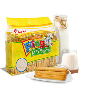 Libra Pingo 186g Milk Flavored Crispy Stick Cookies Wheat <b>Flour</b> Biscuits Sweet Halal Certified FMCG Bag Sachet Carton - Product Image 2