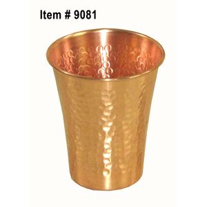 Gobelets en cuivre martelé, polis, écologiques, rustiques, pour l'eau, les jus, les cocktails, à utiliser à la maison, en cuisine ou au bar - Product Image 2