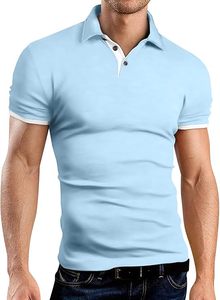 Men's <b>Orange</b> Short Sleeve <b>Polo</b> Shirt Solid Color Breathable Casual Wear Pique Fabric Regular Fit - Product Image 6