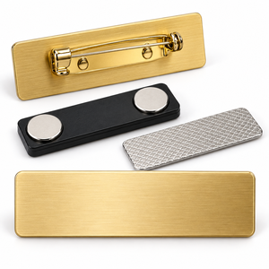 Placa de Identificación Personalizada de Metal para Personal, Logotipo Personalizado para Uniformes de Empresa, Venta al Por Mayor de Fábrica - Product Image 1