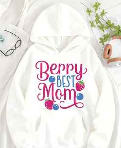 Hoodie élégant et confortable pour femme 100% coton, hiver, broderie, impression numérique, perles, écologique, léger, pour superposition - Product Image 5