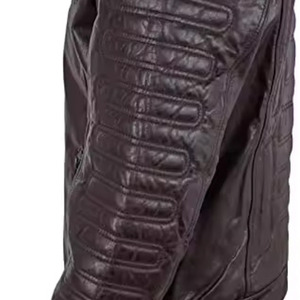 Clush 2026 Sports <b>Leather</b> <b>Jacket</b> with Stand Collar for <b>Men</b> Pilot Bomber Style Winter Custom Made - Product Image 2