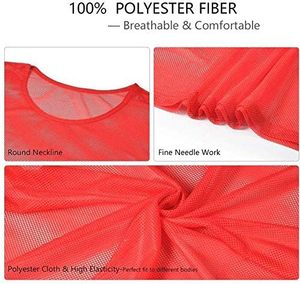 Mesh <b>Bibs</b> Breathable Stretch Quick Dry Waterproof Anti-Bacterial Unisex Football <b>Training</b> Vest Customizable Logo Printed Print - Product Image 3