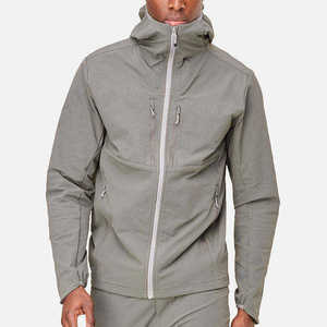 Custom Logo Men's Outdoor <b>Waterproof</b> Windbreaker <b>Jacket</b> Lightweight Breathable Tactical Softshell Hooded Hiking Sportswear Coat - Product Image 1