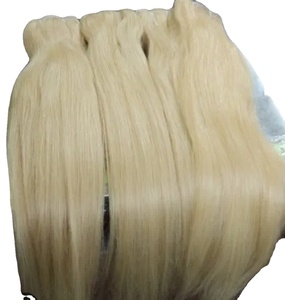 Extensions de Cheveux Humains Bruts Naturels Non Traités Blonds Bundles de Cheveux Remy Indiens avec Vague Naturelle et Styles de Vague Profonde Lâche - Product Image 2