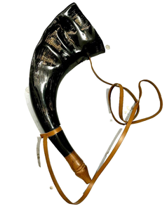 Buy Premium Handmade Viking Drinking Horn with Leather <b>Holder</b> And Horn <b>Stand</b> Natural Horn <b>Mug</b> At Cheap Price From India - Product Image 1
