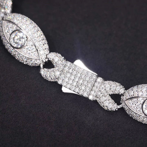 Elegante Pulsera de Plata 925 con Diamantes de Corte Marquesa, Diamantes Cultivados en Laboratorio, Certificados por IGI, Joyería de Boda para Mujer - Product Image 2