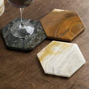 Eco-Friendly Natural Marble <b>Drink</b> <b>Coasters</b> Durable Washable Table Mats & Pads - Product Image 5