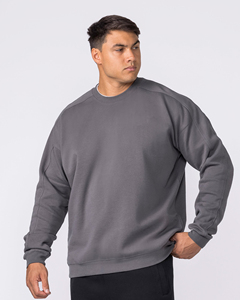 Fashion Soft Fleece 400 Gsm Cotton Colors Sweatshirt Men Heavyweight Oversized <b>Crewneck</b> - Product Image 6