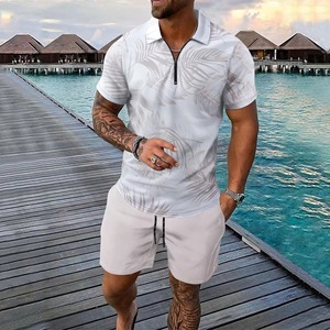 Camisa de Hombre con Estampado Tropical, Manga Corta, Diseño con Botones, Transpirable, Antiarrugas, Ropa Casual para Vacaciones, Patrón de Palmeras Azules - Product Image 4