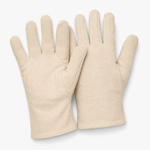 Cotton <b>Knitted</b> <b>Gloves</b> Providing Soft Hand Coverage Comfortable Movement And Breathable Construction For Light Work Handling - Product Image 6
